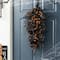 Glitzhome® 28"H Halloween Black Rose and Berry Swag with Hanger